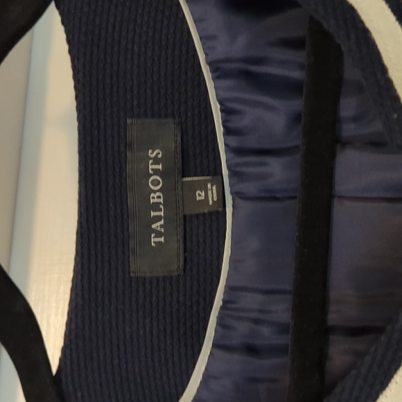 Preppy navy, pique Talbot's blazer - Picture 2 of 2